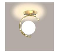 NOLLAM Luminaire Globe LED Plafonnier Boule de Verre Moderne Près du Plafond Luminaire Postmoderne Petit Plafonnier pour Salle à Manger Cuisine Café Bar Couloir Lampe