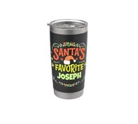 Nom de Joseph de Noël préféré du Père Noël personnalisé Gobelet isotherme en acier inoxydable double paroi