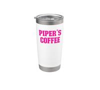 Nom de la cafetière Piper's Piper personnalisé Gobelet isotherme en acier inoxydable double paroi