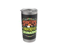 Nom Leonardo préféré du Père Noël Leonardo Gobelet isotherme en acier inoxydable double paroi