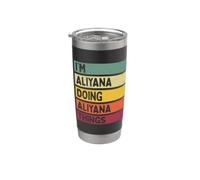 Nom personnalisé amusant de I'm Aliyana Doing Aliyana Things Gobelet isotherme en acier inoxydable double paroi