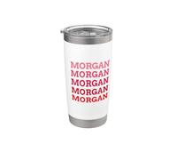 Nom personnalisé Morgan I love Morgan vintage Gobelet isotherme en acier inoxydable double paroi
