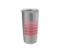 Nom personnalisé Morgan I love Morgan vintage Gobelet isotherme en acier inoxydable double paroi