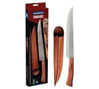 NOMADE Couteau à viande avec étui en cuir, 25 cm *
