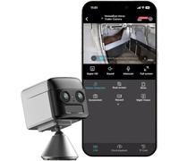 NomadEye Wireless Horse Trailer Camera | Caméra 4K Ultra HD sans Fil, Support magnétique, Batterie 15H, Vision Nocturne, Audio bidirectionnel pour remorque à bétail, Application iOS & Android