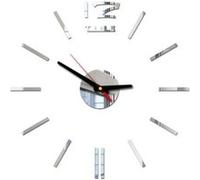 Nombres 3D Diy Romain Mur Acrylique Miroir Autocollant Horloge Décoration Intérieure Stickers Mural Argent PL633 Argent G