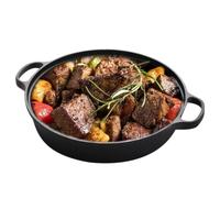 Non Stick Frying Pans | Induction Round Cast Iron Griddle Pan With Clear Li | Non Stick Frying Pans | Induction Round Cast Iron Griddle Pan With Clear Lid | Heat-Insulating Handle Cookware Skillet,