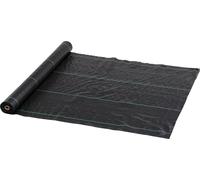 Non-tissé contre les mauvaises herbes - Géotextile - Grammage 60 g/m² - Taille 100 m x 1 m - Polypropylène - Noir
