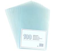 NoName 5914114 Lot de 100 Pochette Plastique Chemises Grainées A4
