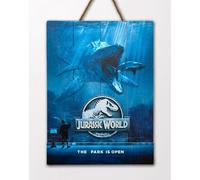 Noname Jurassic World - Mossa - Poster Woodarts 3d En Bois '30x40cm' Noir