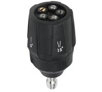 NONDK Buse Multi-Jet 5 Étapes en Laiton 1/4 Pouce Connecteur - Qualité Premium Polyvalente pour Lavages de Voitures, Jardinage et plus