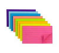 NONDK Index Cards 3x5 Color-Coded Lined, 400 Sheets for Exams & Meetings | Index Cards: Value-packed set with 8 packs of 50 sheets; easy restock for classrooms, offices, home study routines On-the-go