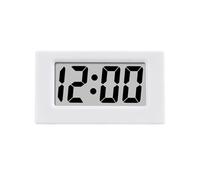 NONDK Mini Horloge Triangle Écran LED Écran D'Alarme Numérique Électronique Horloge de Bureau pour Bureau à Domicile Table Chambre Décor Facile à Installer Blanc