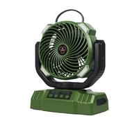 NONDK Ventilateur de Camping Multifonction avec Charge USB, Lumière LED, Tête Oscillante et Crochet Suspendu pour Le Flux d'air Extérieur