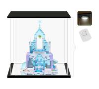 NONEMEY Vitrine en acrylique transparent avec télécommande pour objets de collection, boîte de rangement anti-poussière pour objets de collection (35 x 25 x 35 cm)