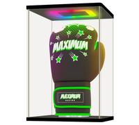 NONEMEY Vitrine pour Collection en Acrylique avec LED RGB avec télécommande - Boîte Vitrine Anti-Poussière pour Figurines, Lego, Pop, Miniatures et Modèles(Noir,22x18x33 cm)