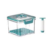 NonMiFyR Boîte sous Vide Contenant Alimentaire Récipient Hermétique Plastique Préservation avec Joint Silicone Anti-Fuite Utilisable dans Cuisine Bureau Stocka, Vert 1.5L