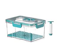 NonMiFyR Boîte sous Vide Contenant Alimentaire Récipient Hermétique Plastique Préservation avec Joint Silicone Anti-Fuite Utilisable dans Cuisine Bureau Stocka, Vert 2.5L