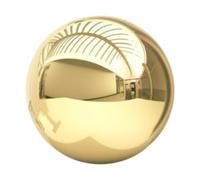 NonMiFyR Boule Miroir Sphère Reflective Globe Métal Creuse en Acier Inoxydable Ornement Lisse pour Bureau Table Jardin Adaptée à La Décoration de Maison et Bas, 13.5 Cm
