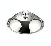 NonMiFyR Couvercle en Acier Inoxydable pour Casserole Poêle Wok et Design Haut Dôme Antirouille Poignée Ergonomique Observation Facile Compatible Cuisson, 36CM