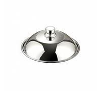 NonMiFyR Couvercle en Acier Inoxydable pour Casserole Poêle Wok et Design Haut Dôme Antirouille Poignée Ergonomique Observation Facile Compatible Cuisson, 28CM