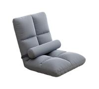 NonMiFyR Fauteuil de Sol, Fauteuil de Jeu, Dossier Réglable, Pliable, Rembourré, Salon, Appartement, Balcon, Convient pour P, Gris