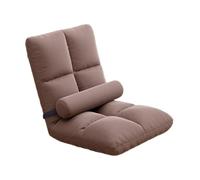 NonMiFyR Fauteuil de Sol, Fauteuil de Jeu, Dossier Réglable, Pliable, Rembourré, Salon, Appartement, Balcon, Convient pour P, Brun
