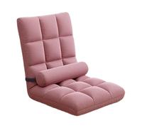 NonMiFyR Fauteuil de Sol Pliant avec Dossier Réglable, Canapé de Jeu, Fauteuil Lounge, Assise Douce en Flanelle et Mousse, Idéal pour Les Enfants et Les Adulte, Rose