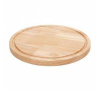 NonMiFyR Plateau de Service Pizza Plateau Présentoir Bois Plateau Surélevé Support Sécurisé Design Pratique Adapté au Buffet Réunion, 10 Pouces, Planche À Pizza En Chêne Avec Rainure