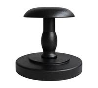 NonMiFyR Présentoir à Chapeau En Bois Gain Place Support à Casqute Dôme Arrondi Robuste pr Btique, Comptoir Vente, Noir