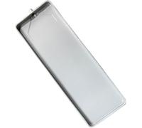 nonotse Bac de Vidange de Climatiseur en Acier Galvanisé Extérieur,bac D'égouttement Universel pour Collecteur d'eau de Condensation,81x24cm
