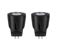 Noobibaba MR8 LED 12V GU4 2W Remplace 20W 2700K 30° 2-Pack | 30° Angle, Remplace 8W-20W Halogène, MR8 12V Blanc Chaud 2700K, Non Dimmable, GU4 pour Vitrine Maquette Industrie