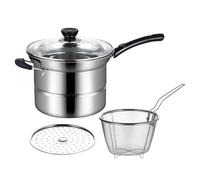 Noodle Cooker Pot - Pots à Friteuse de Cuisine | Cuisinière à Fenêtres Rapide | Mini Cuisinière Multifonction | Poêle à Sauté Antiadhésive | Ustensile de Cuisine Multifonctionnel pour Nouilles Légumes