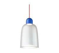 Noon Suspension Dia 27 cm Bleu clair-rouge