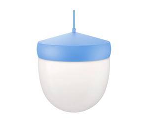 Noon Suspension Pan verre givré 30 cm Bleu pastel-bleu clair
