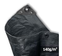 NOOR Bâche de Protection Profi- 140g/m² - 5x8 m - Anthracite - Bâche Tout Usage pour Protection Contre Les intempéries - Idéale pour Le Jardin - stabilisée UV, enduite des Deux côtés, imperméable