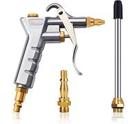 Noosverl Pistolet à air comprimé pour 1/4 "BSP German & Bristish Raccord rapide,Pistolet Air Comprimé Industriel Avec RéGlable En Laiton,souflette d air comprimé,soufflette air comprimé