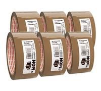 Nopi de ruban d'emballage 66 m x 50 mm-marron-lot de 6