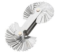 NOPVUFA Jauge de Filetage 52 Lames, Peigne à Fileter Métrique 60° et Impérial 55° en Acier Inoxydable, Outil de Mesure de Précision pour Pas de Vis et Écrous