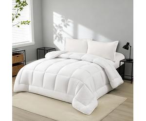 NORA HOME Couette 150x220 Hiver Blanc Très Chaude en Fibre de Qualité 3D de 400 g/m² pour lit 1 Personne. Toucher Pétale. Niveau Thermique Élevé 4,5/5. Certifiée Oeko-Tex 100 - Polar