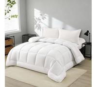 NORA HOME Couette 220x220 Hiver Blanc Très Chaude en Fibre de Qualité 3D de 400 g/m² pour lit 2 Personnes. Toucher Pétale. Niveau Thermique Élevé 4,5/5. Certifiée Oeko-Tex 100 - Polar