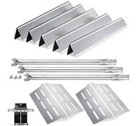 Nordic Bbq Store 7620 Flavorizer Bars 7622, 65505 Déflecteur de chaleur 62752 Tube de brûleur pour Weber Genesis E-310 E-320 S-320, S-310 Pièces de rechange pour grille de contrôle avant, acier
