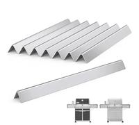 Nordic Bbq Store Lot de 8 barres aromatisantes en acier inoxydable pour barbecue à gaz Weber Summit 400 Series - E-440, S-440, E-450, S-450, E-460, S-460, E-470, S-470 - Pièces de rechange pour