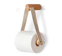 Nordic Porte-Rouleau Vintage en Bois Mural,Support Derouleur Porte Papier Toilette pour Salle de Bains WC Deco