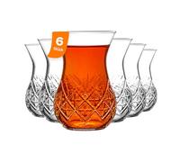 NORDIC SCHILLER Lot de 6 verres à thé turcs de 155 ml (ensemble pour 6 personnes), 6 verres à thé turcs, tasses à thé, Cay Bardagi Seti (ensemble pour 6 personnes) (6 verres à thé)