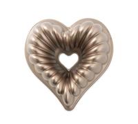 Nordic Ware 55548 Moule à Gâteau Design Elegant Heart Fonte d'Aluminium