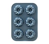 Nordic Ware Moule à beignets torsadé 6 cavités Bleu crépuscule