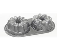 Nordic Ware Moule à kouglof Bundt Duet Argent - 2 pièces
