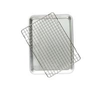 Nordic Ware Plaque de cuisson quarter sheet Naturals avec grille Argent