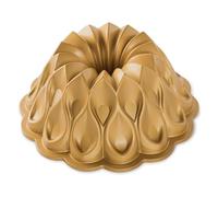 Nordic Ware Moule à gâteau Bundt Crown – 2,4 L anti-adhésif doré 25,4×25,4×9,9 cm